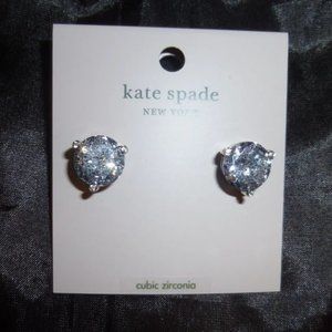 Kate Spade Rise and Shine Silver Studs Brand New